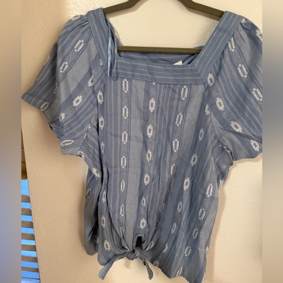 Style & Co set of 2 shirts| blue with white and black with white| size XL - Picture 3 of 15